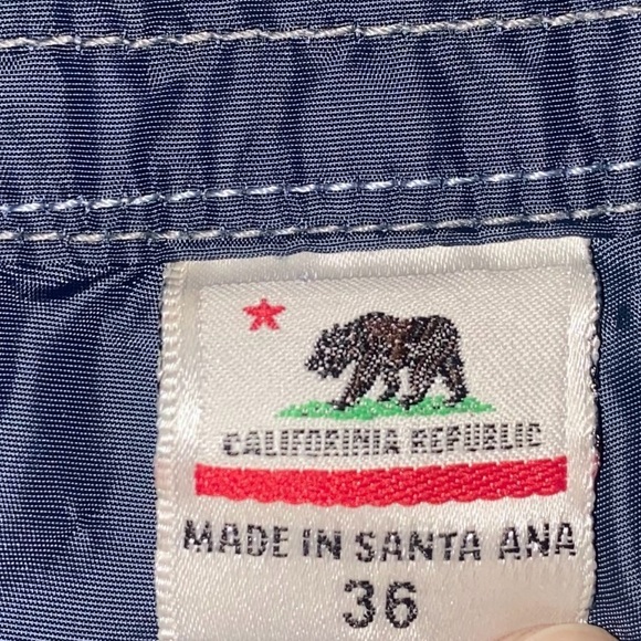 Birdwell Black and Blue Board Shorts. Size 36 - Picture 6 of 8